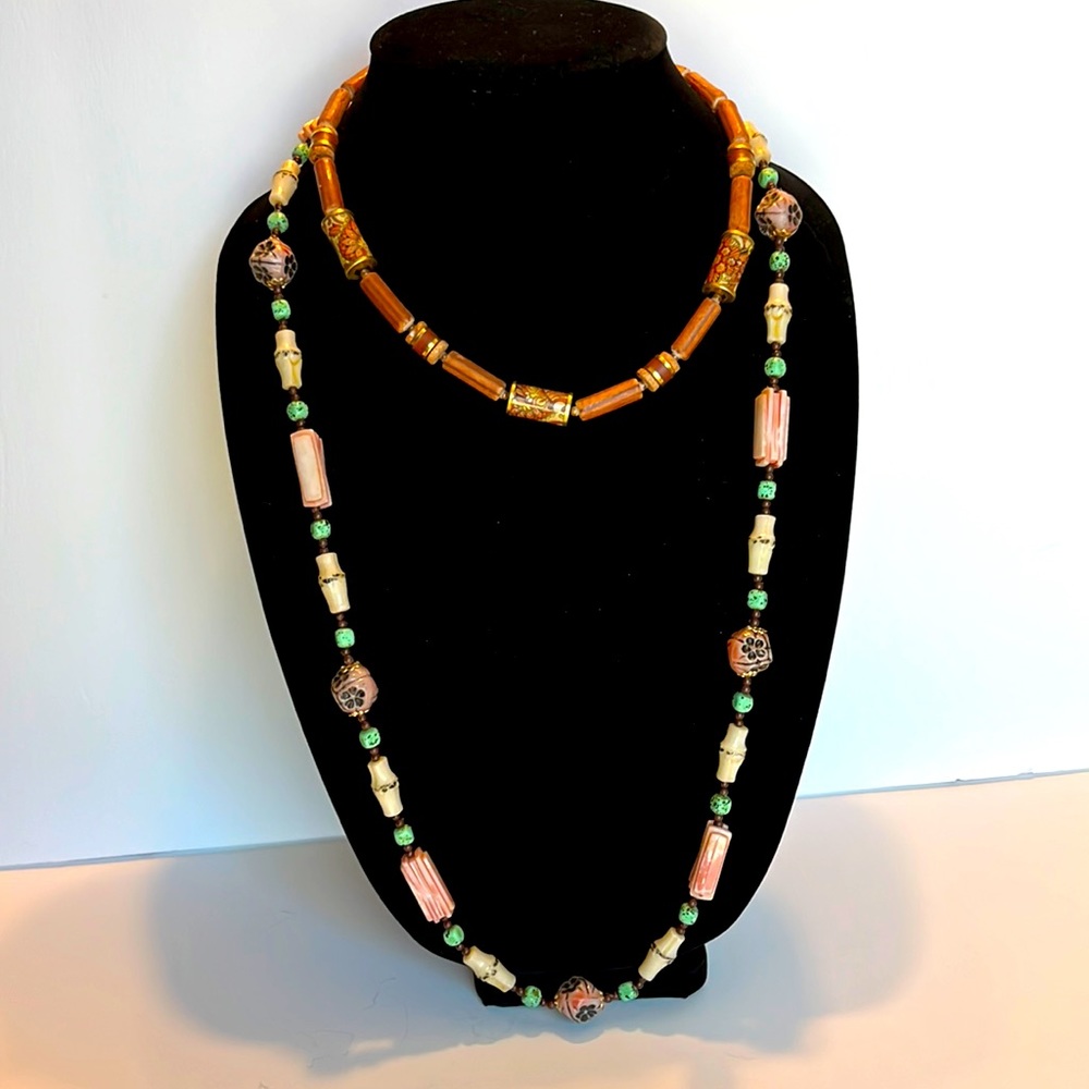 2 bead necklaces